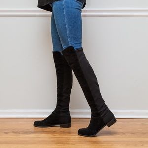 Stuart Weitzman 5050 Black Suede Boots